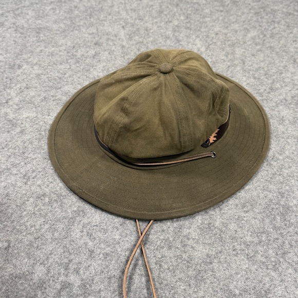 Mcalister Olive Green Waxed Canvas Drake Waterfowlers Hat Men's Size Medium - Picture 1 of 7